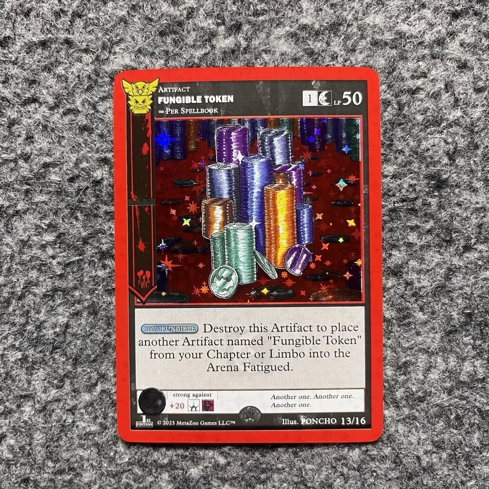 MetaZoo 30th Anniversary Fungible Token Full Holo Trading Card 13/16